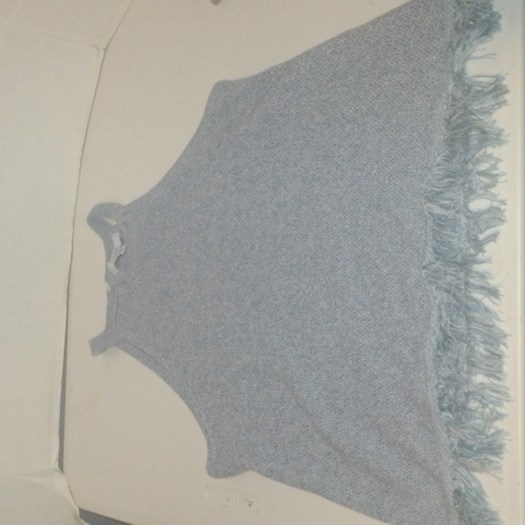 Fate Fringe Knitted Halter Tank size small blue - Picture 3 of 7